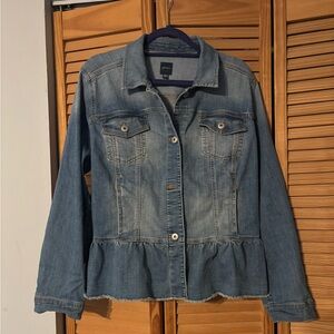J. Jill peplum denim jacket